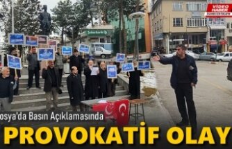 Tosya Saadet Partisi Basın Açıklamasında Provokatif Olay