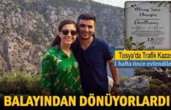 Tosya'da Trafik Kazasında yürekleri sızlatan olay