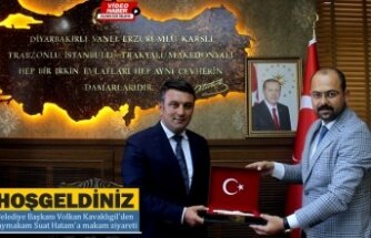 Tosya Belediye Başkanı Volkan Kavaklıgil Kaymakam Suat Hatam’a Hoş Geldin Ziyareti