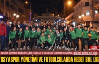Tosyaspor Ligin Yöneticiler ve Futbolcular Moral yemeğinde buluştu