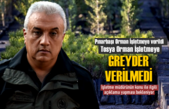 TOSYA ORMAN İŞLETMEYE VERİLMEYEN GREYDER PINARBAŞINA VERİLDİ