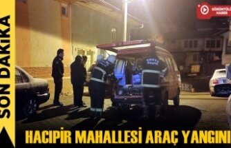 TOSYA'DA GECE YARISI ARAÇ YANGINI
