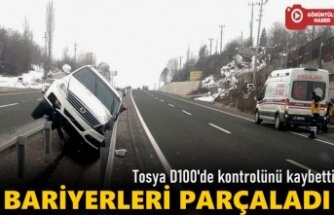 TOSYA D100'DE CİP BARİYERLERİ PARÇALADI