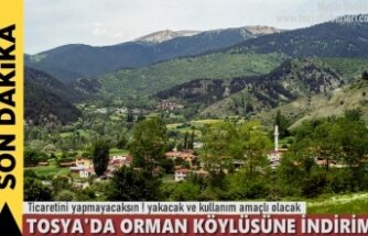 TOSYA'DA ORMAN KÖYLÜSÜNE İLAÇ GİBİ HABER