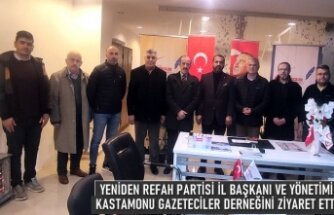 Yeniden Refah Partisi’nden Kastamonu Gazeteciler Derneğini Ziyaret Etti