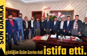 TOSYA MARANGOZLAR ODASINDA İSTİFA DEPREMİ