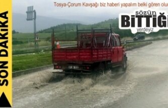 TOSYA - ÇORUM KAVŞAĞINDA ÖLÜM TEHLİKESİ