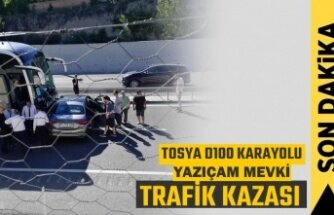 TOSYA D100'DE TRAFİK KAZASINDA FACİADAN DÖNÜLDÜ