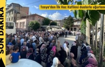 Tosya'dan İlk Hac Kafilesi Dualarla Uğurlandı