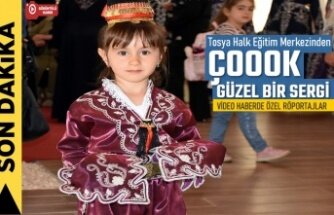 TOSYA HALK EĞİTİM MERKEZİ SERGİSİNE BİNDALLI DAMGA VURDU