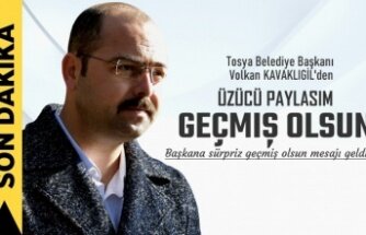 VOLKAN BAŞKANA SÜRPRİZ GEÇMİŞ OLSUN MESAJI