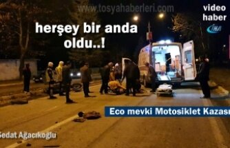 Tosya’da Motosiklet Kazasında 2 kişi Yaralandı
