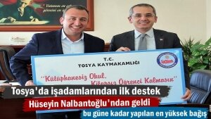 İşadamı Hüseyin Nalbantoğlu'ndan Destek