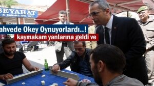 Kaymakam Deniz Pişkin Kahvehanede Okey Oynayanlarla Kitap Okudu