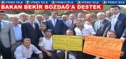 BAKAN BEKİR BOZDAĞ'A TOSYA'DA PANKARTLI DESTEK