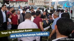 Tosya'da Motosiklet Kazası
